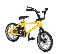 HUSHUI Mini Modèle de Vélo de Montagne Jouet de Course avec Pneus Amovibles pour Un Plaisir éducatif et Une Décoration de Bureau en Noir, Jaune, Orange ou Bleu, Taille 4,3 X 3,1 X 2,2 Pouces (Jaune)
