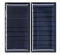 HUSHUI Mini Panneaux Solaires 2 Pièces, 0,25 W 5 V en Silicium Polycristallin Portable Résistant aux Intempéries, sans Fonction de Stockage D'énergie, pour Lampes de Jouets Solaires