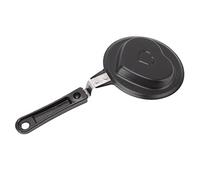 HUSHUI Mini Poêle à œufs Antiadhésive au Design Durable pour Petits Déjeuners Rapides, Parfaite pour les Enfants et les étudiants, Fer Inoxydable, 1 unité (Cœur)