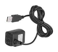 HUSHUI Mini Pompe à Eau USB Submersible à Faible Bruit 200L/H pour Filtration D'aquarium Arrosage Extérieur ABS