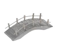HUSHUI Mini Pont en Arc en Bois pour Maison de Poupée, échelle 1:12, Décor Créatif de Jardin Féerique, Bouleau Fait à la Main, 5.9 Pouces