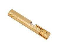 HUSHUI Mini Stylo à Bille Construction en Laiton élégante pour écrire et Signer en Déplacement Stylo de Poche Portable élégant 1 Pièce (Couleur Laiton)