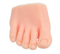 HUSHUI Modèle de Faux Demi-Pied, Pied de Pratique du Nail Art en Silicone avec une Vraie Texture de Peau, pour Débutants en Salon de Manucure (Droite)