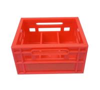 HUSHUI Modèle de Panier à Bière Miniature Léger et Durable pour Bricolage Décor de Bar de Maison de Poupée 1.5x1.2x0.8in Boîte à Bière en Plastique (Rouge)