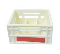 HUSHUI Modèle de Panier à Bière Miniature Léger et Durable pour Bricolage Décor de Bar de Maison de Poupée 1.5x1.2x0.8in Boîte à Bière en Plastique (Beige)