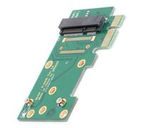 HUSHUI Module Adaptateur de Carte de Transfert pour Extension PCI E Express, Mini PCIe vers PCIe X1 Riser pour Installation Réseau Fil, Conversion Plug and Play Durable