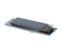 HUSHUI Module D'affichage OLED 0,91 Pouces, écran Compact Blanc/Bleu, Interface IIC pour Une Intégration Facile dans Les Appareils, Résolution 128x32 (Bleu)