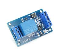 HUSHUI Module de Relais 1 Canal, Commutateur Bistable StartStop Durable et Fiable pour le Contrôle des Appareils Ménagers 12V DC (5V)