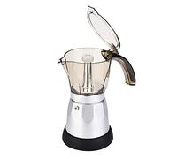 HUSHUI Moka électrique de Grande capacité avec Poignée Ergonomique pour un Expresso Savoureux sur la Cuisinière, Fabriquée en Alliage D'aluminium de Haute qualité, Parfaite pour un Usage Domestique