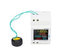 HUSHUI Moniteur de Facteur de Puissance Affichage Numérique Compact pour une Mesure Précise du Courant de Tension et de la Puissance pour les Applications électriques ABS 1 unité