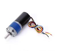 HUSHUI Moteur à Courant Continu sans Balais, Engrenage Métallique à Haute Torsion pour Applications Industrielles, Conception Durable et Résistante à L'usure 12V (430 tr/min)