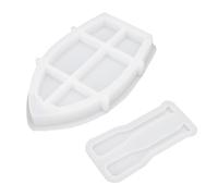 HUSHUI Moule de Chandelier Moule à Plusieurs Usines en Silicone à L'épreuve de Déchirure Moule de Récipient de Bougie avec Moule à de Bateau pour Ornement en Plâtre (x1078)