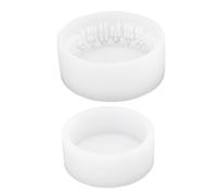 HUSHUI Moule de Chandelier Round Hollow House Silicone Décoratif Art Moule de Bougeoir pour Artisanat de Bricolage (X727)