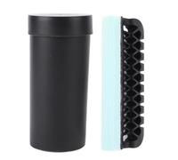 HUSHUI Nettoyant de la Barbe pour Lavabo, Outil de Nettoyage de Capteur de Cheveux à Bande éponge Flexible avec Bouteille de Rangement d'eau, pour L'entretien de la Salle de Bain