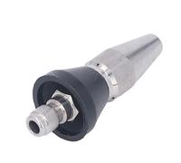 HUSHUI Nettoyeur Haute Pression Buse Mini Compact en Acier Inoxydable Haute efficacité pour un Nettoyage Intensif 5000PSI (Grande tête arrière 3 trous 1/4po NPT)