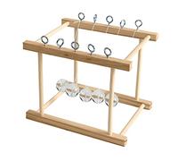 HUSHUI Newton's Cradle - Jouet D'expérimentation Scientifique pour Enfants, Projets éducatifs de Physique DIY avec Cadre en Bois, à Partir de 6 Ans