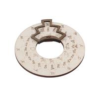 HUSHUI Outil D'accords Mélodiques en Bois pour Musiciens avec Rotation Libre, Caractéristiques éducatives en Bois de Bouleau 4,9 X 4,7 X 0,8 Pouces