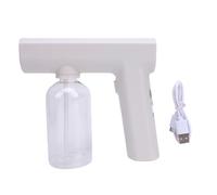 HUSHUI Outil de Bouteille de Pulvérisation D'atomiseur électrique, Pulvérisateur D'atomiseur électrique Portable 250 Ml, Pulvérisateur de Brume Portable avec Buse pour le Bureau de la (Blanc)