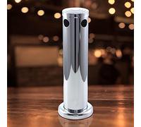 HUSHUI Outil de Distribution de Tour de Bière Pression en Acier Inoxydable de 3 Pouces, pour Bar à Domicile, Solution de Service de Bière Pratique, Conception Durable et Non Toxique (Double face)