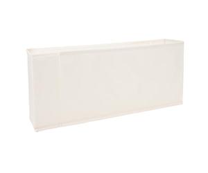 HUSHUI Panier de Rangement étroit, Bac de Rangement Mince étanche en Tissu Oxford 600D avec Séparateur Réglable, pour étagères, Organisateur de Tiroirs de Placard (47 * 10 * 20cm)