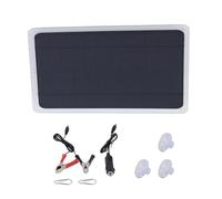 HUSHUI Panneau de Chargeur de Panneau Solaire Monocristallin 6W, pour Charger 12V, Voiture, Camping-car, Bateau, Utilisation en Extérieur, Conception étanche ABS Durable