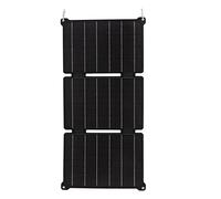 HUSHUI Panneau Solaire Pliable 21W, Chargeur Portable étanche pour Camping Randonneurs Activités de Plein Air, Monocristallin Léger