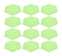 HUSHUI Panneaux Acoustiques Hexagonaux 12 Pièces, Panneau D'absorption Acoustique pour la Réduction du Bruit dans les Studios et les Théâtres, en Fibre de Polyester, 5,9 Pouces (Verte)