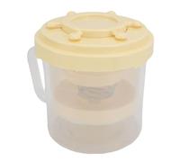 HUSHUI Passe-pasteur de Yogourt Grec, Filtre à Yogourt à Plusieurs Usage en Acier Inoxydable avec Maille Fin, pour Faire du Fromage de Vinaigrette à Salade de Yogourt Grec (Jaune crème)
