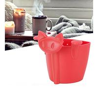 HUSHUI Passoire à thé en Plastique en Forme de Chat Mignon, Infuseur à thé pour Usage Domestique et de Bureau, Non Toxique et Résistant à la Température, Vert ou Rouge, 1 unité (Rouge)