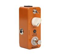 HUSHUI Pédale Analogique à Effet Phaser avec Modes Vintage et Modernes pour Joueurs de Guitare électrique Métal Orange Taille Compacte