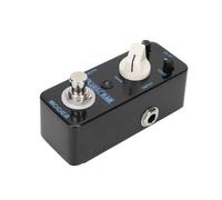 HUSHUI Pédale D'effet Classique Overdrive, Mini Pédale D'effet de Guitare pour les Joueurs de Blues, Métal Noir, Design Compact
