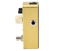 HUSHUI Pédale D'effet de Distorsion en Métal Mini True Bypass pour Guitare électrique avec des Performances à Gain élevé et un Design Durable doré