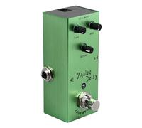 HUSHUI Pédale D'effet de Retard de Guitare, Pédale de Retard Analogique Multifonction pour la Performance de Guitare électrique, Coque en Métal, 1 unité (Vert clair)