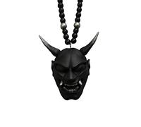 HUSHUI Pendentif Suspendu à la Voiture avec Casque de samouraï Kabuto, Casque de samouraï Kabuto/Hannya Japonais oni, Japonais oni Voiture arrière Charme, Charme de Miroir arrière