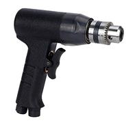 HUSHUI Perceuse Pneumatique 3/8 Pouces, Type Pistolet Réversible Durable, Perceuse à Air pour le Travail du Bois et du Métal, Alliage de Zinc de Haute qualité