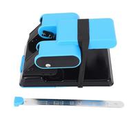 HUSHUI Perforatrice à double trou 70 feuilles A4 Capacité de papier 70 mm 80 mm Distance 2 trous Perforatrice en papier pour l'école de bureau