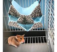 HUSHUI Petit Hamac pour Animaux de Compagnie, Grotte de Couchage Douce et Confortable pour Hamsters et Perroquets 12,6x12,6 Pouces (Petit)