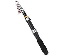 HUSHUI Petite Canne à Pêche Portable, Mini Outils de Pêche en Mer pour la sur Glace, Poignée EAV Durable de 1.1m 1.2m .5m (,7 m)