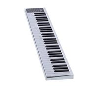 HUSHUI Piano Numérique Intelligent à 61 Touches, Clavier Portable et Rechargeable avec Fonction MIDI pour Jeunes Musiciens, Couleur Noir et Blanc