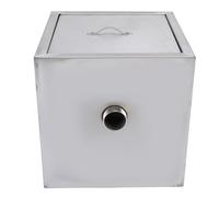 HUSHUI Piège à Graisse Commerciale, Intercepteur à Graisse en Acier Inoxydable avec Double Filtre à Double Filtration et Panier de Filtre Détachable pour Diamètre de Tuyau Intérieur