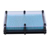 HUSHUI Pin Art Toy, Sculpture 3D Imprimée à la Main avec Cadre en Plastique Transparent épais, pour Enfants, Cadeau Créatif et Décoration de la Maison (Bleu Clair)