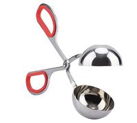 HUSHUI Pince à Boulettes de Viande en Acier Inoxydable 304, Outil de Cuisine Non Collant pour une Cuisson Facile, Conception Durable et (Rouge)