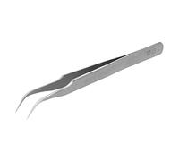 HUSHUI Pince à Greffer des Cils en Acier Inoxydable, avec Pointes Pointues, pour une Application Facile des Faux Cils, Outil Portable (Coin ST-15)