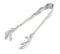HUSHUI Pinces à Glace Eagle Claw, Conception Antidérapante, Pinces de Service en Acier Inoxydable pour Glaçons de Bar à Domicile 200x70mm