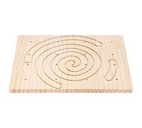 HUSHUI Planche à Gratter à Griffes en Bois pour Petits Animaux de Compagnie, Design en Pin Naturel, Jouet Durable pour Hérissons, Lapins et écureuils, Taille 27,2x20,5x1cm