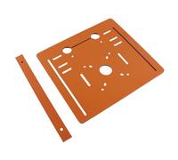 HUSHUI Plaque de Base de Machine de Découpe, Guide de Scie en Résine Phénolique, Plaque D'insertion de Table Inférieure avec Marquages clairs pour les Projets de Menuiserie, 28 X 25