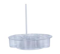 HUSHUI Plastique de Stockage de Bouteille de Bouteille d'eau en Plastique Premium Rack de Support de Support, Organisateur de Stockage Antidérapant à 360 Degrés pour Les Bouteilles