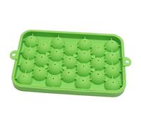 HUSHUI Plateau à Glaçons à 25 Grilles, Moule Rond en Silicone avec Couvercle, Mini Plateau Sphère de Glace Dégagement Facile pour Cocktails, café, thé, Domicile, Fêtes (Verte)