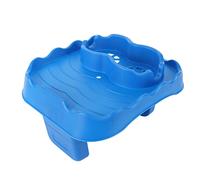 HUSHUI Plateau de Table pour, Matériau TPU Antidérapant avec Trous de Drainage et 2 Porte-gobelets, pour Piscines, Baignoire Spa (Bleue)