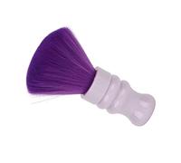 HUSHUI Plumeau pour le Cou, Brosse en Nylon Souple, Poignée Ergonomique pour Salon de Coiffure, Outil de Nettoyage, Violet, 1 unité